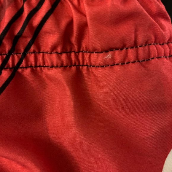 Boy's Joe Boxer Swim Trunks Red Black Sz L 10/12 - Picture 8 of 9